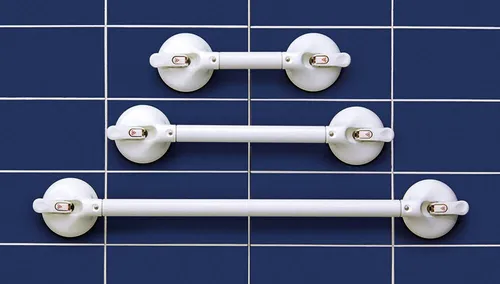 ROTH® Haltegriff Dusche MOBELI 2 - Sicheres Halten - Sonstige, max. Belastbarkeit von 100 kg, ideal für mehr Sicherheit in Bad und Dusche, Farbe: weiß, aus robustem Kunststoff