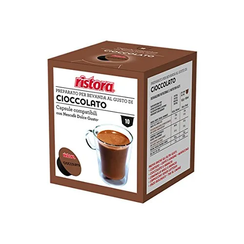 Kapseln Ristora kompatibel Dolce Gusto Schokolade 10