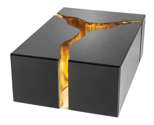 Moderner schwarzer Couchtisch aus Holz - Eleganter Couchtisch für das Wohnzimmer, aus hochwertigem Holz in Schwarz. Mit kompakten Maßen von 120 x 80 cm und einem modernen Design ist er ideal für stilvolle Wohnräume.