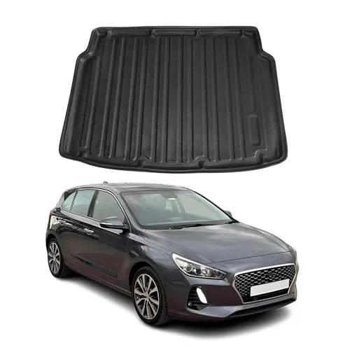 OMAC Kofferraummatte für Hyundai i30 (2017-2025) - Fahrzeugspezifische Kofferraummatte, wasserdicht und rutschfest für optimalen Schutz und Sicherheit im Kofferraum. Leicht zu reinigen und geruchlos, ideal für den täglichen Gebrauch.