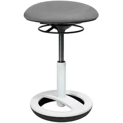 Topstar Fitness-Hocker Sitness Bob Weiß/Dunkelgrau - Bürostuhl für bewegliches Sitzen, trainiert Rücken und Wirbelsäule, entlastet Bandscheiben und verbessert die Konzentration.