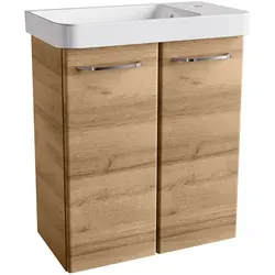 Fackelmann MILANO Badmöbel Gäste-WC Set 2-tlg 55 cm Braun von Fackelmann