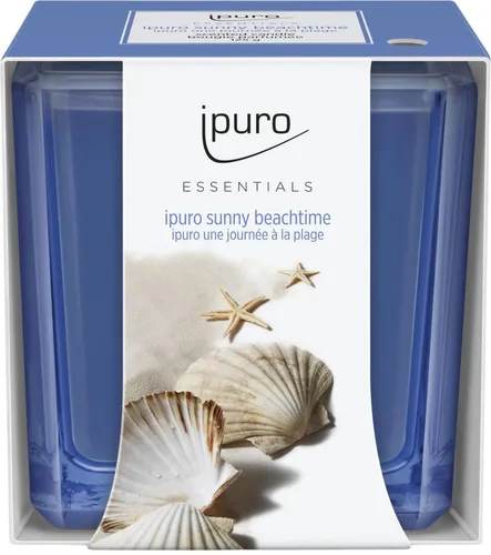 ipuro Sunny Beachtime Duftkerze 6.5 cm blau IFC2209