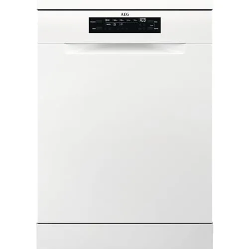 AEG Standgeschirrspüler Serie 6000 FFB6491AZW - 14 Maßgedecke, SatelliteClean für optimale Sprühreichweite, energieeffizient und leise mit 44 dB
