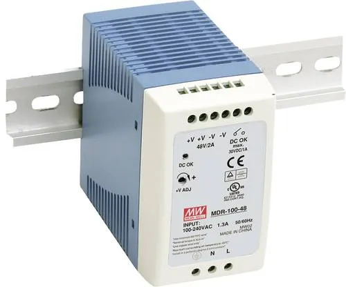Mean Well MW MDR-100-12 Hutschienen-Netzteil 12 V/DC 7.5A - Sonstige Kategorie, einphasiges Schaltnetzteil mit geringer Leerlaufleistungsaufnahme <1W, ideal für effiziente Hutschienenmontage.