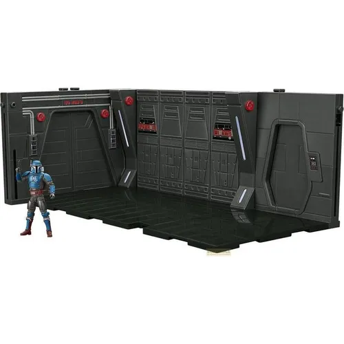 Star Wars: The Mandalorian Vintage Collection Moff Gideon's Imperial Light Cruiser Hallway mit Actionfigur - Spielfiguren Set mit hochwertiger Mandalorian Privateer Actionfigur (10 cm) und detailgetreuem Hallway-Design, ideal für Sammler und Fans.