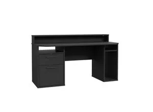 Mid.you Gamingtisch Schwarz in schwarz von Forte