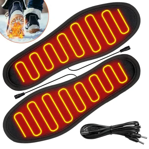Beheizbare USB-Sohlen für Herren & Damen – Waschbare Thermosohlen