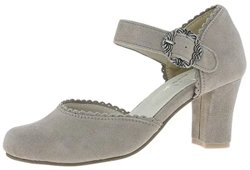 Andrea Conti Damen 3005715 Pumps, Beige Taupe 066, 40 EU - Damen-Pumps aus edlem Ziegenvelours – Hochwertiges Echtleder bietet luxuriöse Optik und hohen Tragekomfort, ideal für Hochzeiten und festliche Anlässe.