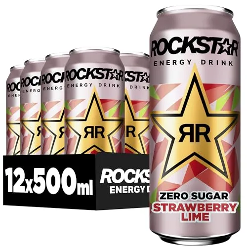 Rockstar Energy Drink Strawberry Lime Geschmack
