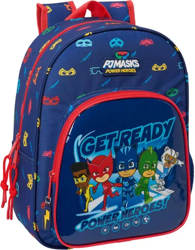 safta Pjmasks Ready Small Backpack One Size - Tagesrucksäcke mit buntem Pj Masks Design, ideal für Kinder und perfekt für den Kindergarten oder Ausflüge.
