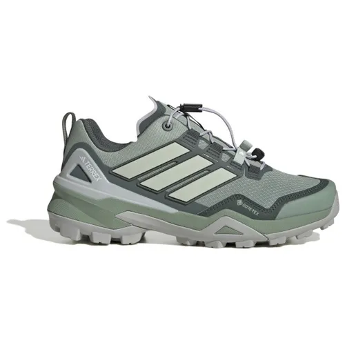 adidas TERREX SKYCHASER GORE-TEX Wanderschuh - Wasserdicht und Sportlich in Grün - Wanderschuhe mit GORE-TEX, ideal für jedes Wetter. Bietet Komfort mit Lightstrike Dämpfung und Schnellschnürung für einen sicheren Sitz. Größe 37 1/3 EU.