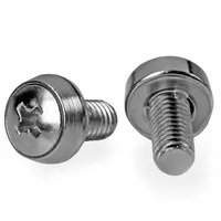 StarTech 100 PKG M6 MOUNTING SCREWS (CABSCREWSM62) - Zubehör für Serverschränke, 100 Stück M6 Montageschrauben für eine sichere und einfache Installation