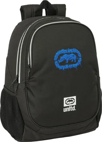 Schulrucksack Eck Unltd. Worldwide Schwarz 32 x 44 x 16 cm