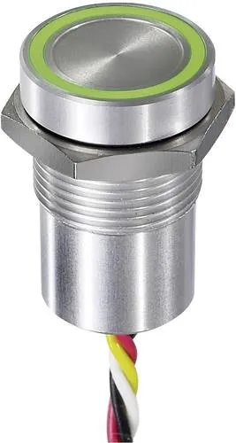 APEM CPB1110000KGSS Sensortaster 24V - Robuster Sensortaster in Grün und Rot, ideal für anspruchsvolle Anwendungen. Geprüft nach IP68 und IP69K für besten Schutz gegen Staub und Wasser.