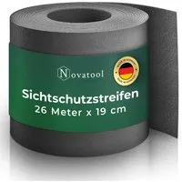 Produktbild Novatool PP Sichtschutzstreifen 26m für Doppelstabmattenzaun Anthrazit