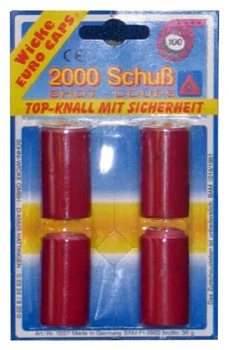 Schrödel 8070227 100-Schuss Munition, 2000 Schuss, Einheitsgröße