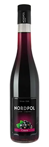 Cassis Likör aus Spanien (0,7 L, 16% vol.), ohne Farbstoff, aus Cassis-Saft
