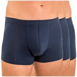 HERMKO Retro Boxer 3901 (Pack, 3er) 3901 3er Pack Herren Boxershorts Pant aus 100% Bio-Baumwolle blau D 8 = EU XXL