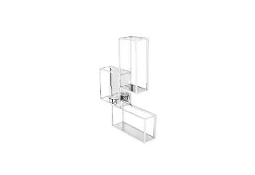 Fink Wandkerzenhalter TRAVITA - Eleganter Wandleuchter aus Edelstahl, 54 cm hoch - Der FINK TRAVITA Wandleuchter aus hochwertigem Edelstahl ist die ideale Wanddekoration für stilvolle Akzente. Mit seinen eleganten Glaszylindern setzt er Kerzen perfekt in Szene und sorgt für eine gemütliche Atmosphäre.