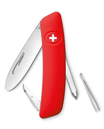 SWIZA Kinder Schweizer Messer J02 JUNIOR rot taschenmesser, One Size