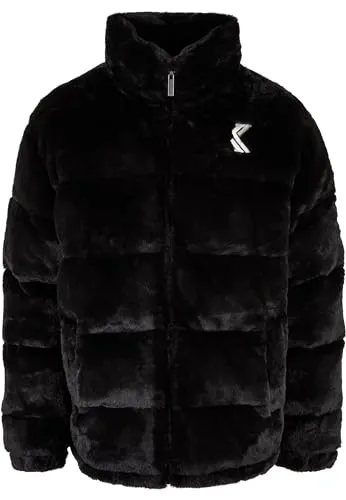 Karl Kani Herren KM214-014-1 OG Fake Fur Puffer Jacket black XXL black