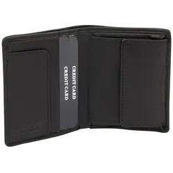 LEAS Minibörse extra flach im Hochformat mit RFID Schutz - Elegante, flache Minibörse aus robustem Rindleder im Hochformat mit RFID-Blocking. Ideal für die Hosentasche, mit 3 Kreditkartenfächern und Münzfach. Praktisch und stylisch zugleich!