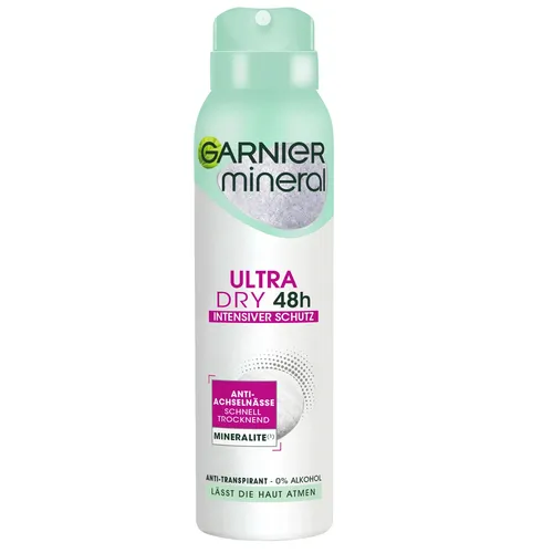 150ml Garnier Mineral Ultra Dry Anti Transpirant Spray 48h intensiver Schutz