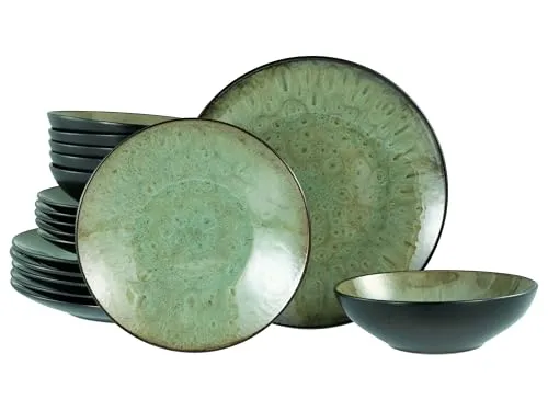Tafelservice Jawa 18-tlg. in grün von CreaTable