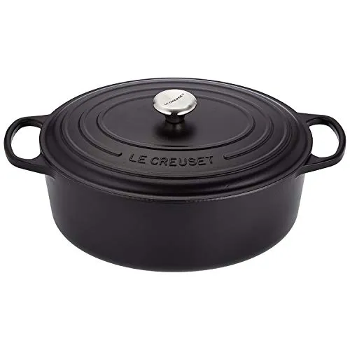 Le Creuset Signature Gusseisen-Bräter Ø 35 cm in schwarz von Le Creuset