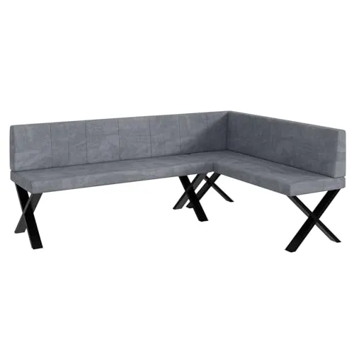 MEBLINI Eckbank für Esszimmer in grau von MEBLINI