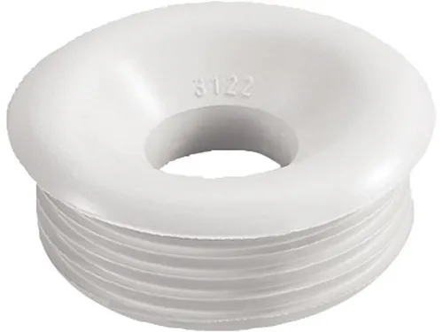 Gummi-Spülrohrverbinder hell für Druckspülrohr D 28/32mm Anschluss=55mm/ mit Ros