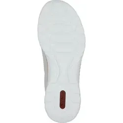 Rieker Damen Slipper N42G5 - Beige - Halbschuhe für Damen mit Reißverschluss, ausgestattet mit einer super bequemen MemoSoft-Decksohle und rutschfester RIRICON-Sohle für optimalen Komfort und Leichtigkeit im Alltag.