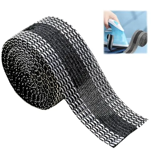 Geaanen 10m BüGelband, 2.5cm Breit, Saumband Zum AufbüGeln, Einfach Und Bequem BüGelband FüR VorhäNge, Saumband Zum AufbüGeln Waschfest FüR Hosen, Kleidung, Stoffe.