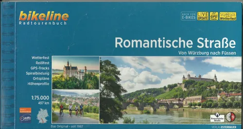 Radführer Romantische Straße von Würzburg nach Füssen 497 km 2022 bikeline