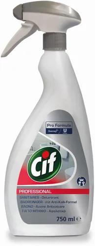 Cif Badreiniger 2-in-1 Professional 750 ml - 6 Stück - Reinigungsmittel für effektive Badreinigung, entfernt hartnäckige Ablagerungen und sorgt für strahlenden Glanz. Ideal für Hygiene und Sauberkeit.