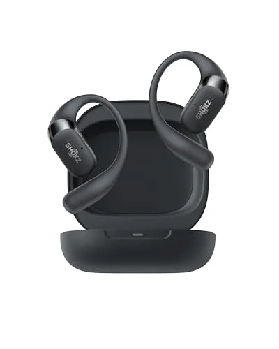 SHOKZ OpenFit 2 Open-Ear-Kopfhörer mit Ohrbügel, 48 Std. Akku,Schwarz