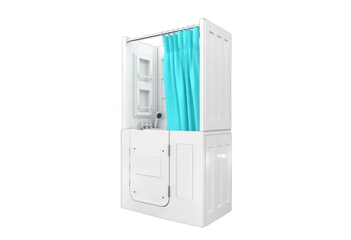AcquaVapore Senioren Dusche S08D-B-R mit Sitzwanne und Tür - Moderne Badewanne mit seitlicher Tür für einfachen Einstieg. Hergestellt aus hochwertigem Sanitär-Acryl für Stabilität. Genießen Sie Sicherheit und Unabhängigkeit beim Duschen oder Baden.