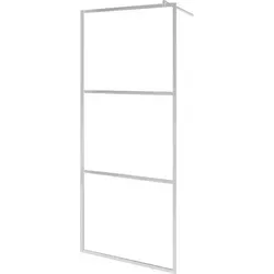 vidaXL Duschwand für Begehbare Dusche 80x195 cm aus ESG-Glas - Moderne Duschabtrennung aus 5 mm dickem ESG-Glas mit verstellbarem Aluminiumrahmen, ideal für individuelle Badezimmerlösungen und leicht zu reinigen.