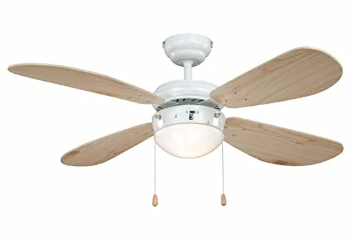 aireRyder Deckenventilator Classic 105 cm Weiß / Kiefer