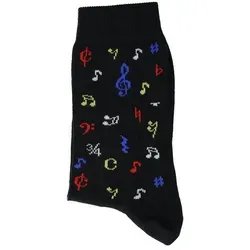 Musikboutique Freizeitsocken (1-Paar) Musik, bunte Noten bunt|schwarz 43-45