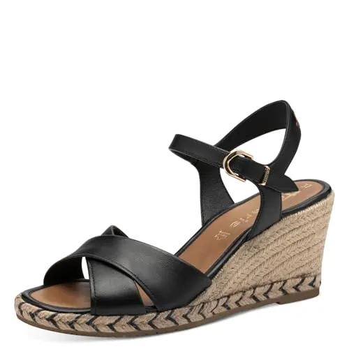 Tamaris Keilsandalette – Modische Riemchensandale mit Plateau - Wanderschuhe, ideal für den Sommer mit verstellbarer Schnalle und komfortablem Keilabsatz für perfekten Halt und Stil.