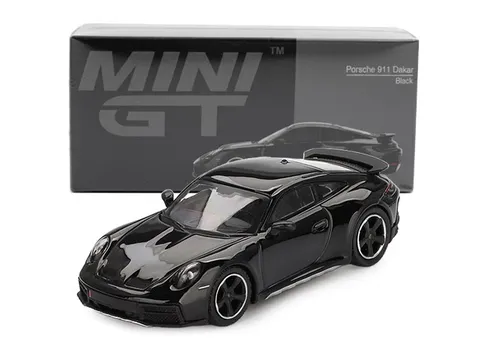 Produktbild Mini-GT 1:64 PORSCHE 911 (992) DAKAR BLACK 2023 Modellauto - MGT00958-L
