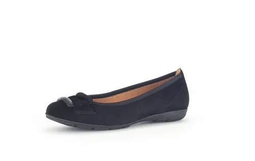 Gabor Ballerina 54.166 - Elegante Damen Ballerinas von Gabor mit HOVERCRAFT System für optimalen Tragekomfort. Weiches Leder und flache Sohle sorgen für ein angenehmes Lauferlebnis. Ideal für den Alltag!