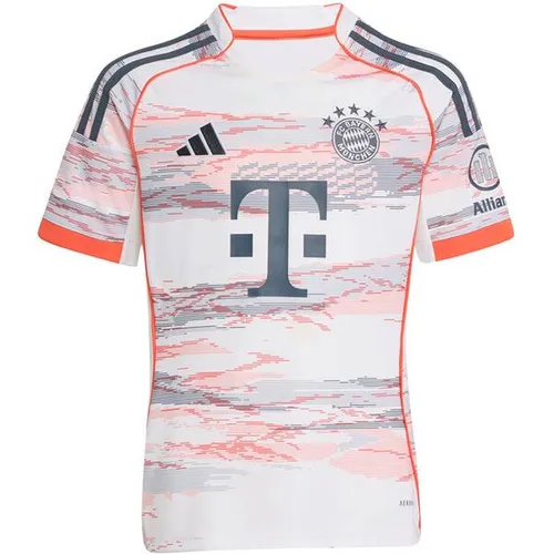 Adidas Kinder Trikot FCB A JSY Y, Gr. 128 - FC Bayern München Fanartikel - Fußball-Fanartikel mit feuchtigkeitsabsorbierender AEROREADY Technologie für ein angenehmes Tragegefühl, inspiriert von den Spielen in der Allianz Arena.