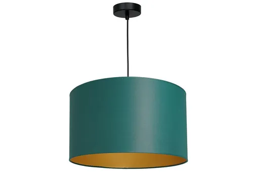 Licht-Erlebnisse Pendelleuchte TELLEGNO, ohne Leuchtmittel, Metall E27 H: max. 120 cm in Schwarz Petrol Gold rund Modern