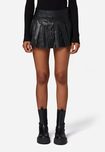 RICANO Plated Skirt: Damen Leder Mini-Rock aus echtem Lamm Nappa Leder - Damen Röcke - modischer Mini-Rock aus hochwertigem Lamm Nappa Leder, sportlich und körperbetont geschnitten, ideal für jede Jahreszeit.