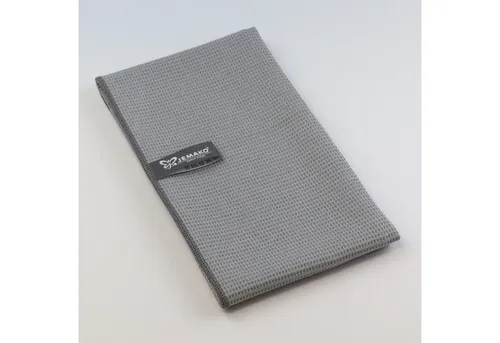 Jemako Geschirrtuch Mikrofaser grau – extra saugstarkes Trockentuch für die Küche