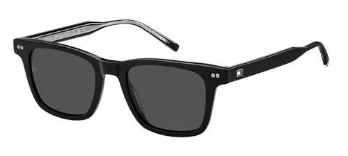 TOMMY HILFIGER TH 2127/S 807 BLACK Herren Sonnenbrille - Sportbrillen mit stylischem Design und UV-Schutz für optimalen Schutz und coolen Look beim Sport.