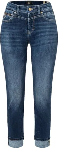 MAC Damen Jeans RICH SLIM – Denim mit Lyocell™ - Hochwertige Damen Jeans im Slim Fit, aus atmungsaktivem und nachhaltigem Denim mit Lyocell™. Ideal für vielseitige Outfits, bequem und umweltfreundlich gefärbt.